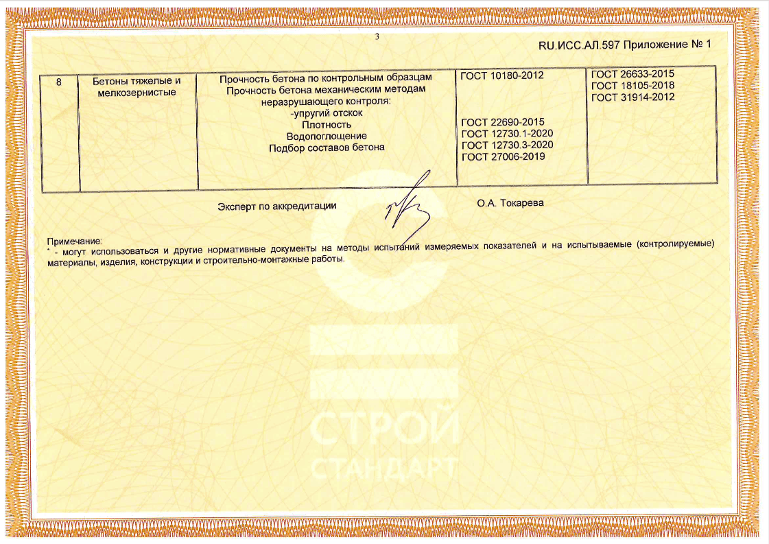 Фаворит Бетон - бетонный завод Истра. Сертификат качества бетона